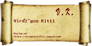 Virágos Kitti névjegykártya